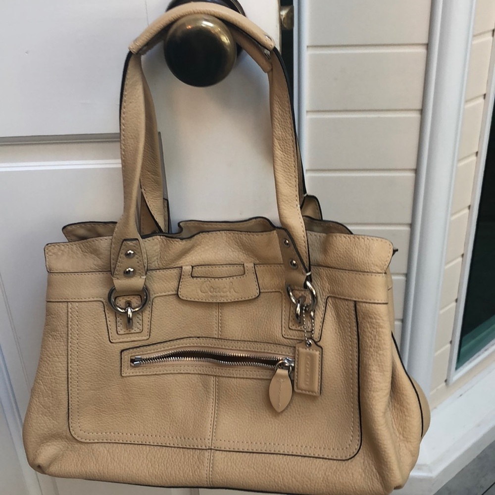 Cow hide supple bright bag